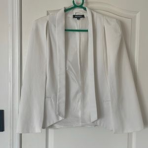 Missguided White Cape Blazer
